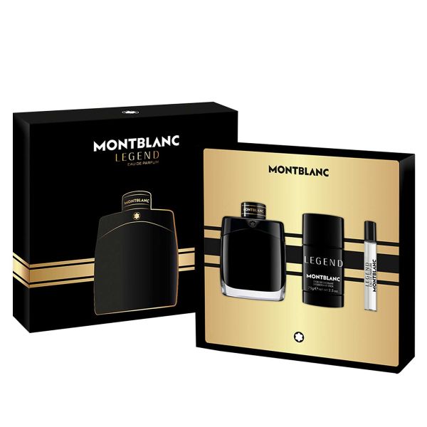 Gift Set Montblanc Legend Eau de Parfum 3pcs (EDP 100ml + EDP 7.5ml + Deodorant Stick 75g)