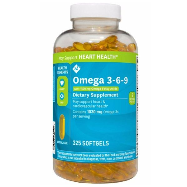  Member's Mark Supports Heart Health Omega 3, 6, 9 Dietary Supplement 