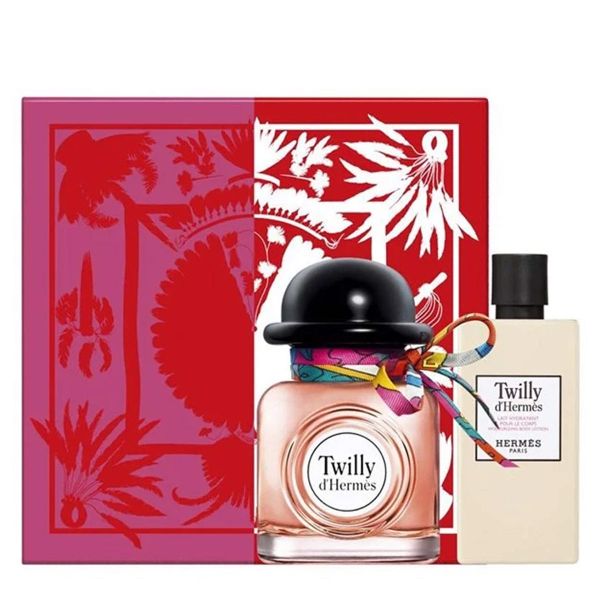  Gift Set Hermes Twilly d'Hermès Eau de Parfum 2pcs ( EDP 85ml & Body Lotion 80ml ) 