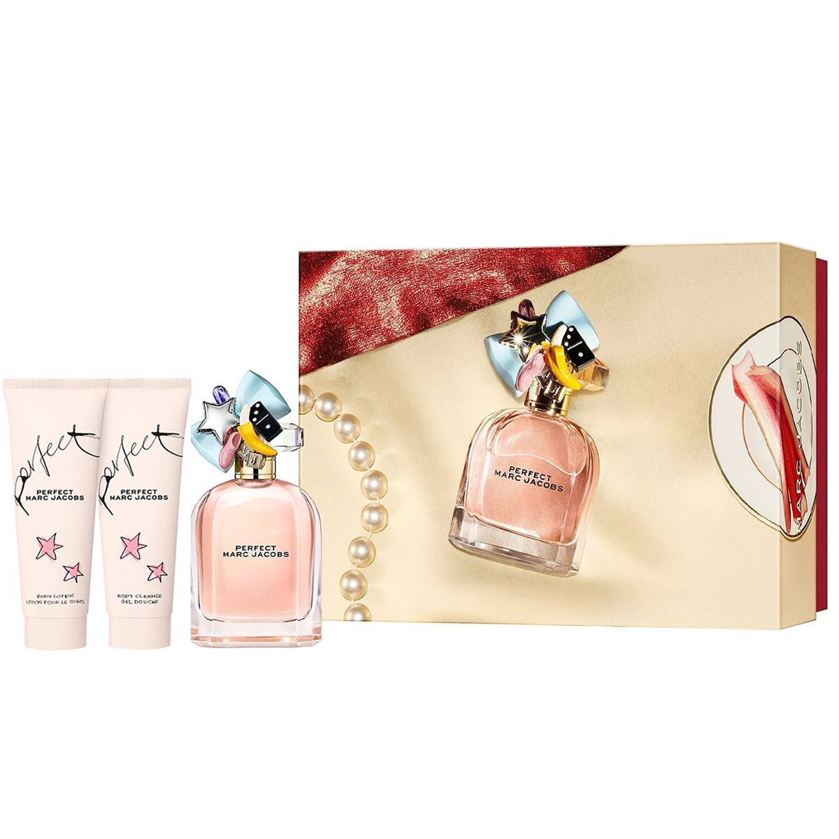  Gift Set Marc Jacobs Perfect 3pcs ( EDP 100ml & Body Lotion 75ml & Douche Gel 75ml ) 