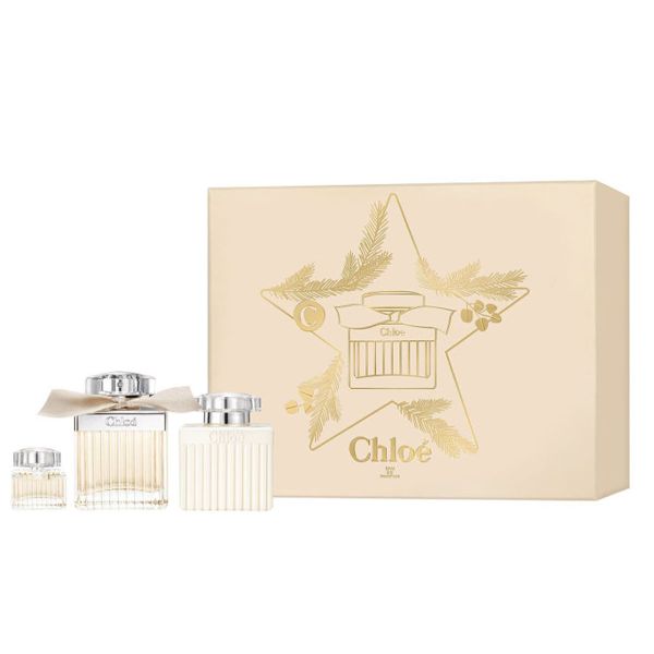  Gift Set Chloe Eau de Parfum 3pcs ( EDP 75ml & EDP 5ml & Dưỡng thể 100ml ) 