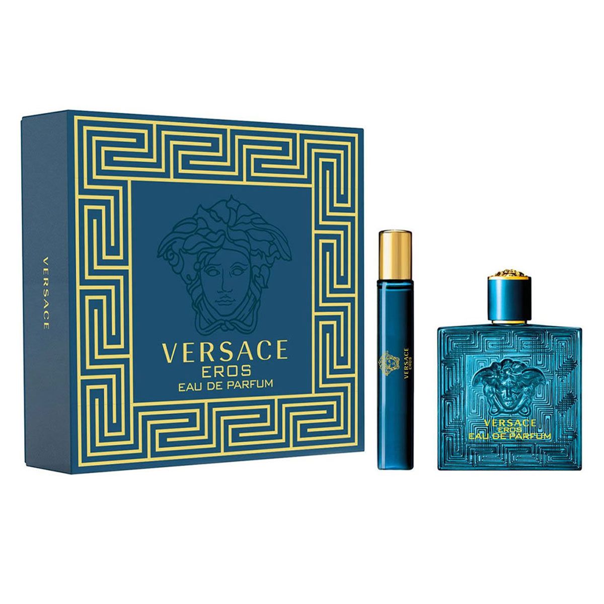  Versace Eros Pour Homme Eau De Parfum 2pcs - Spring Set ( EDP 100ml & EDP 10ml ) 