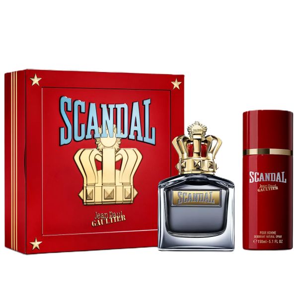  Gift Set Jean Paul Gaultier Scandal Pour Homme 2pcs ( EDT 100ml & Deodorant 150ml ) 