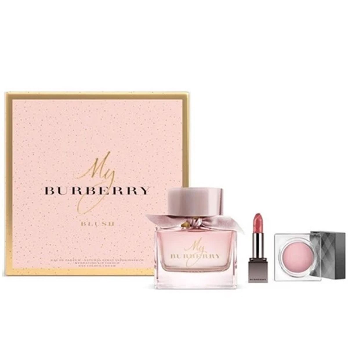  Gift Set My Burberry Blush 3pcs ( EDP 90ml & Eye Color Cream No.104 & Kisses Lipstick No.85 ) 