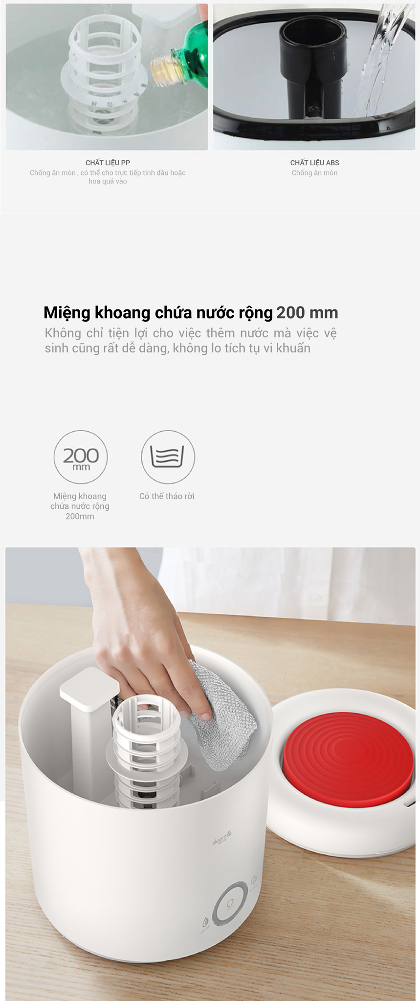 Máy Tạo Độ Ẩm Deerma Humidifier F301