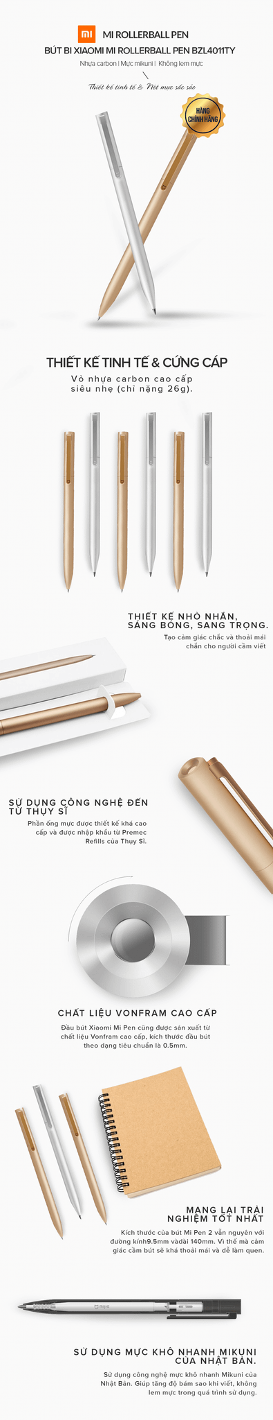 Bút bi Mi Rollerball Pen