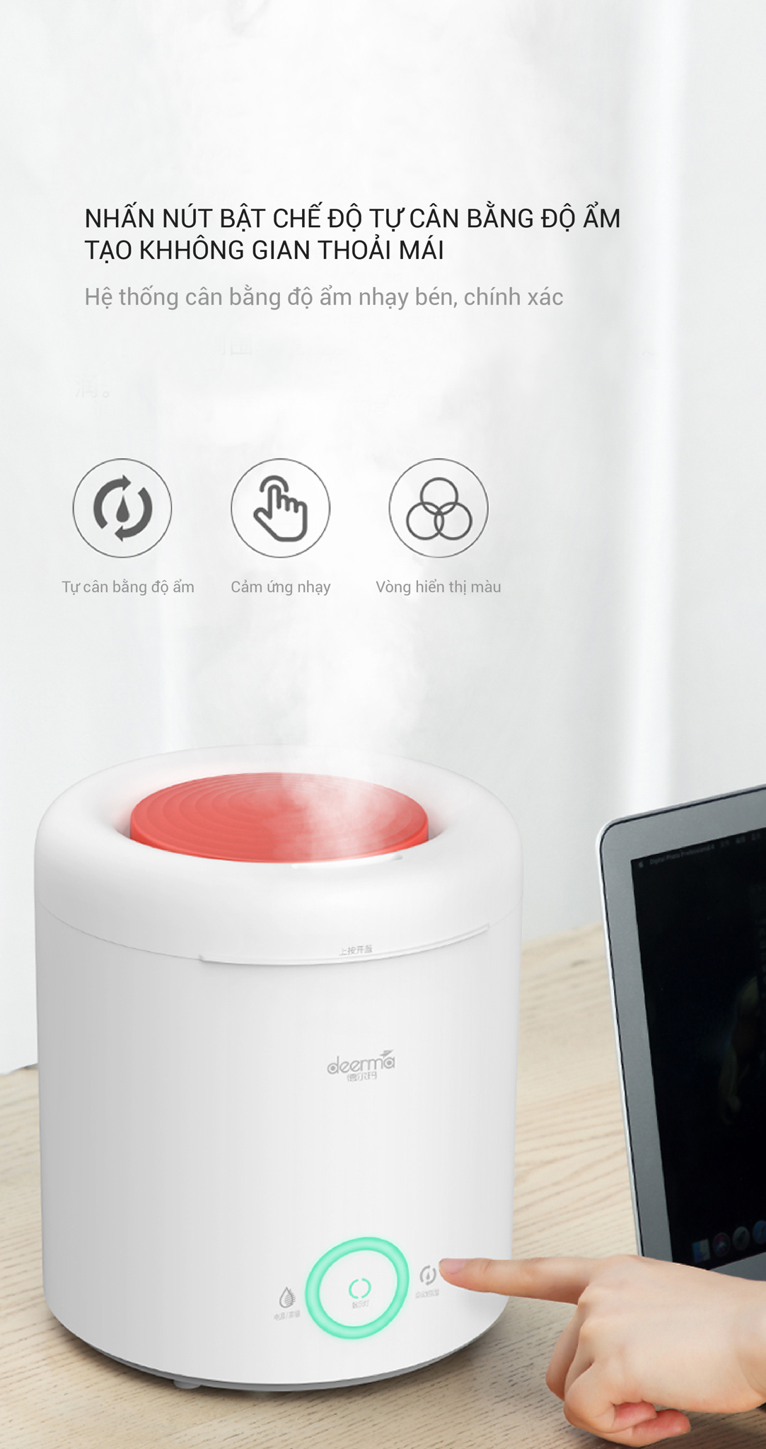 Máy Tạo Độ Ẩm Deerma Humidifier F301