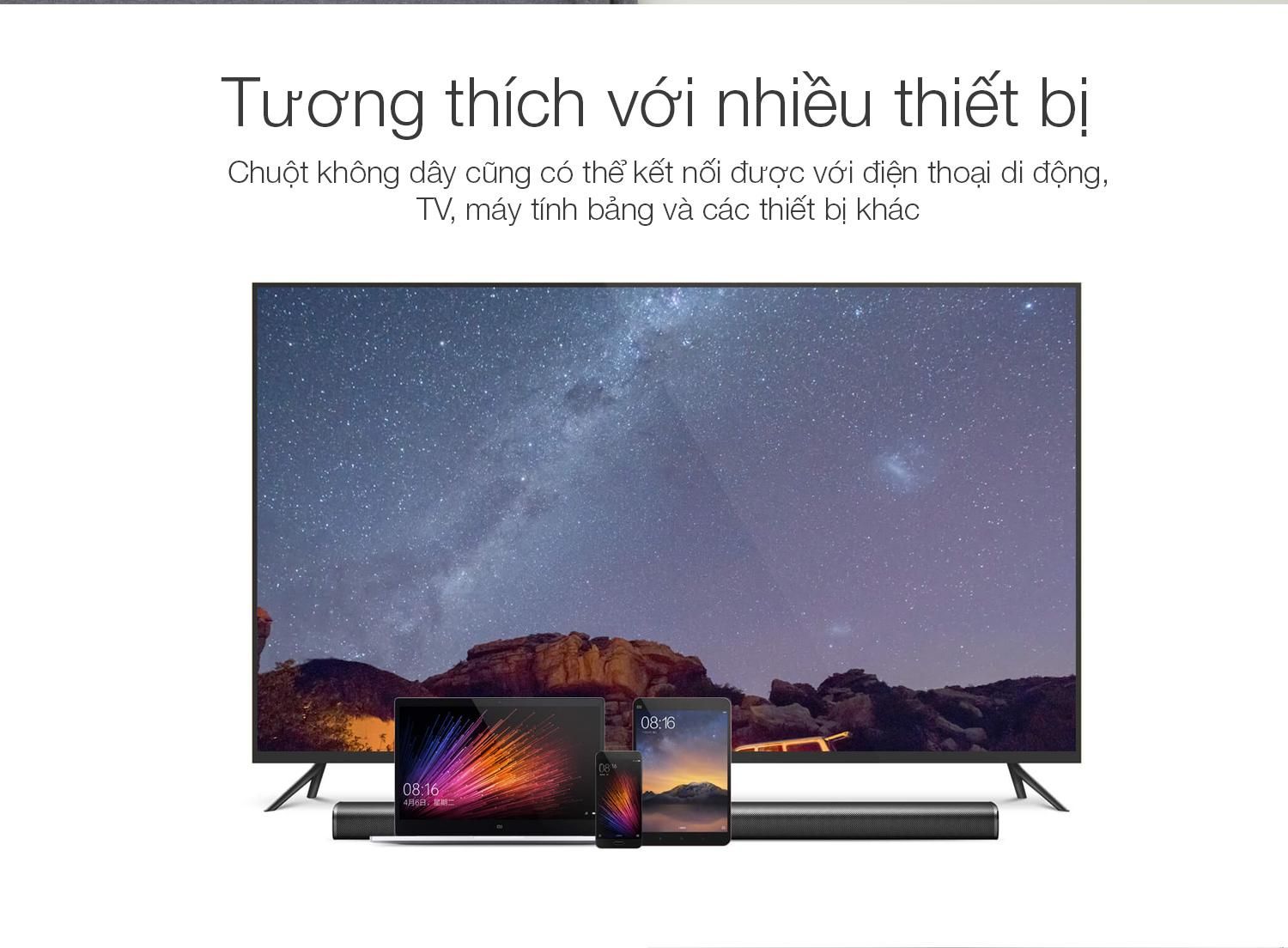 Chuột không dây vỏ hợp kim Portable Bluetooth dual mode Xiaomi / Mi Portable Mouse