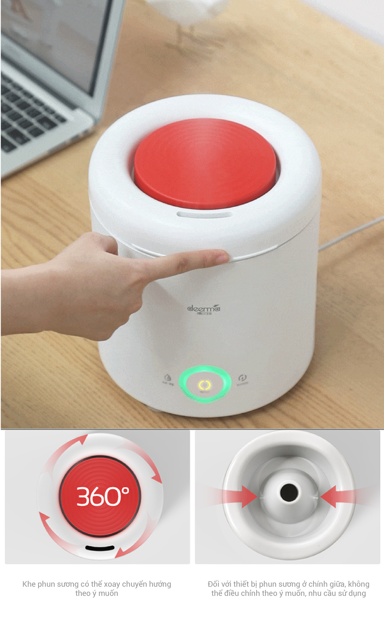 Máy Tạo Độ Ẩm Deerma Humidifier F301