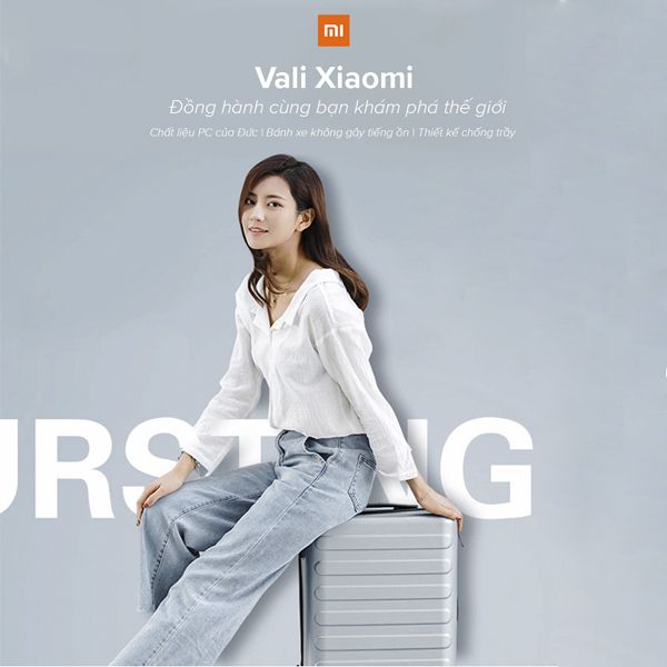 Vali du lịch Xiaomi 90 point 20 inch dual-use / Mi 90 point business travel dual-use suitcase 20