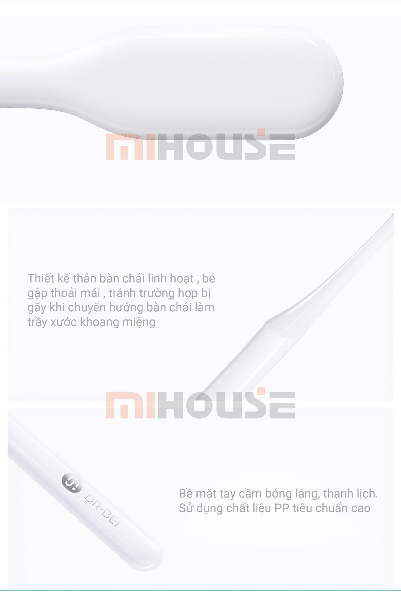 COMBO bộ 4 Bàn chải đánh răng Xiaomi - Dr Bei Toothbrush Youth Version (Màu Ngẫu nhiên)