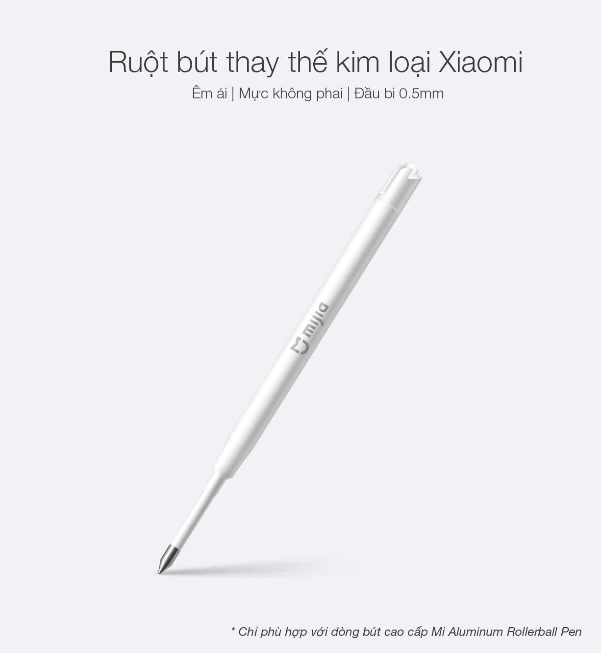 Ruột bút viết kim loại Aluminum Xiaomi Gen 2 / Mi Aluminum Rollerball Pen Refill