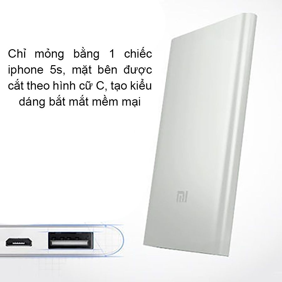 Pin sạc dự phòng Xiaomi 5000mAh- Phiên bản Quốc tế