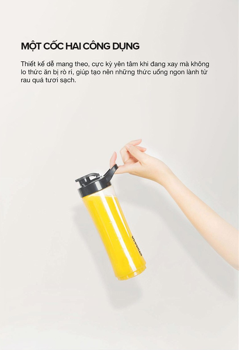 Máy xay sinh tố đa năng Shake n Take Xiaomi Ocooker 250W - Kèm 1 cối lớn, 1 cối nhỏ / Mi Ocooker Blender