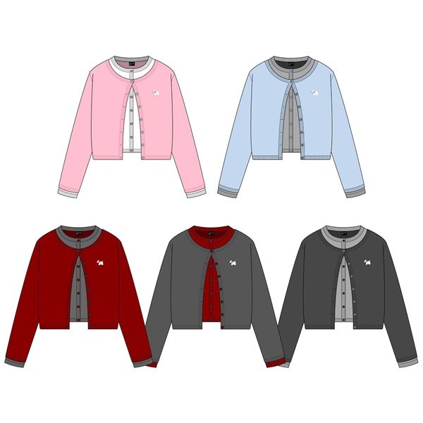 Áo cardigan Westie phối layer Kill System