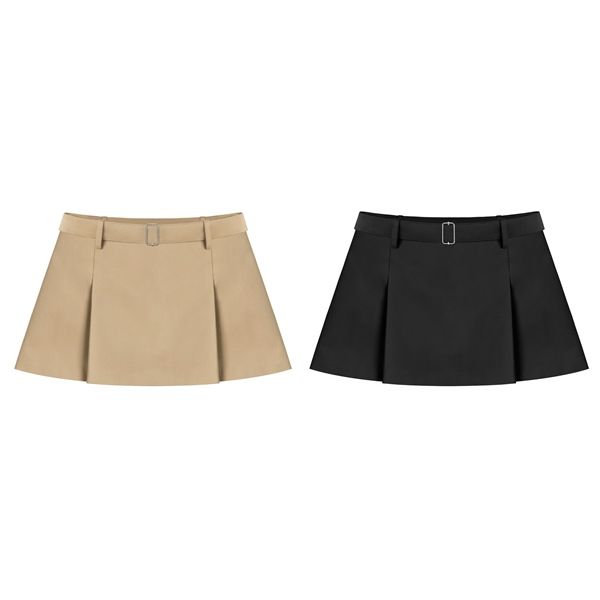 Chân váy xếp ly bản to kèm belt SUZY SKIRT