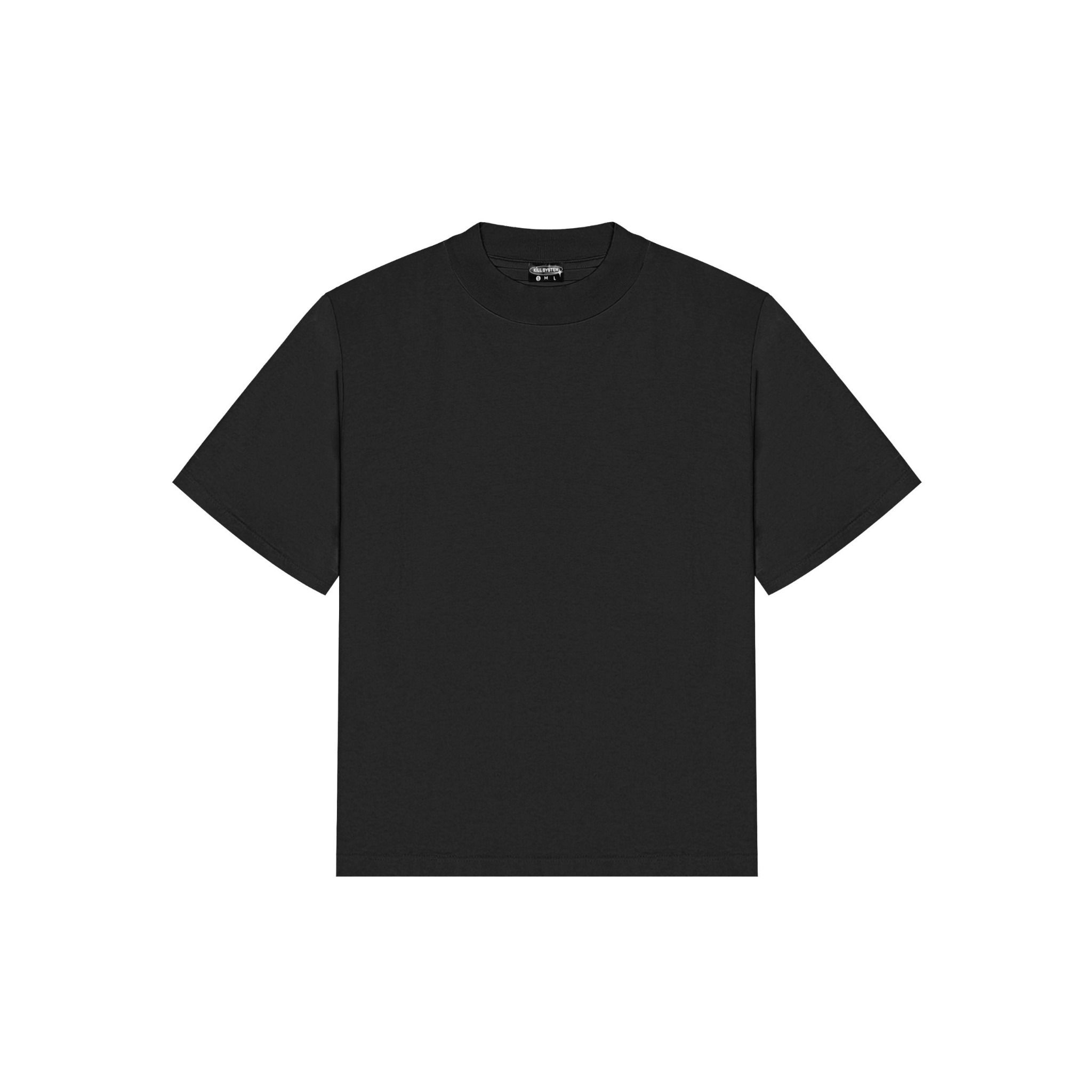 Áo thun trơn killsystem Trống Trơn vải cotton cổ tròn unisex form oversize
