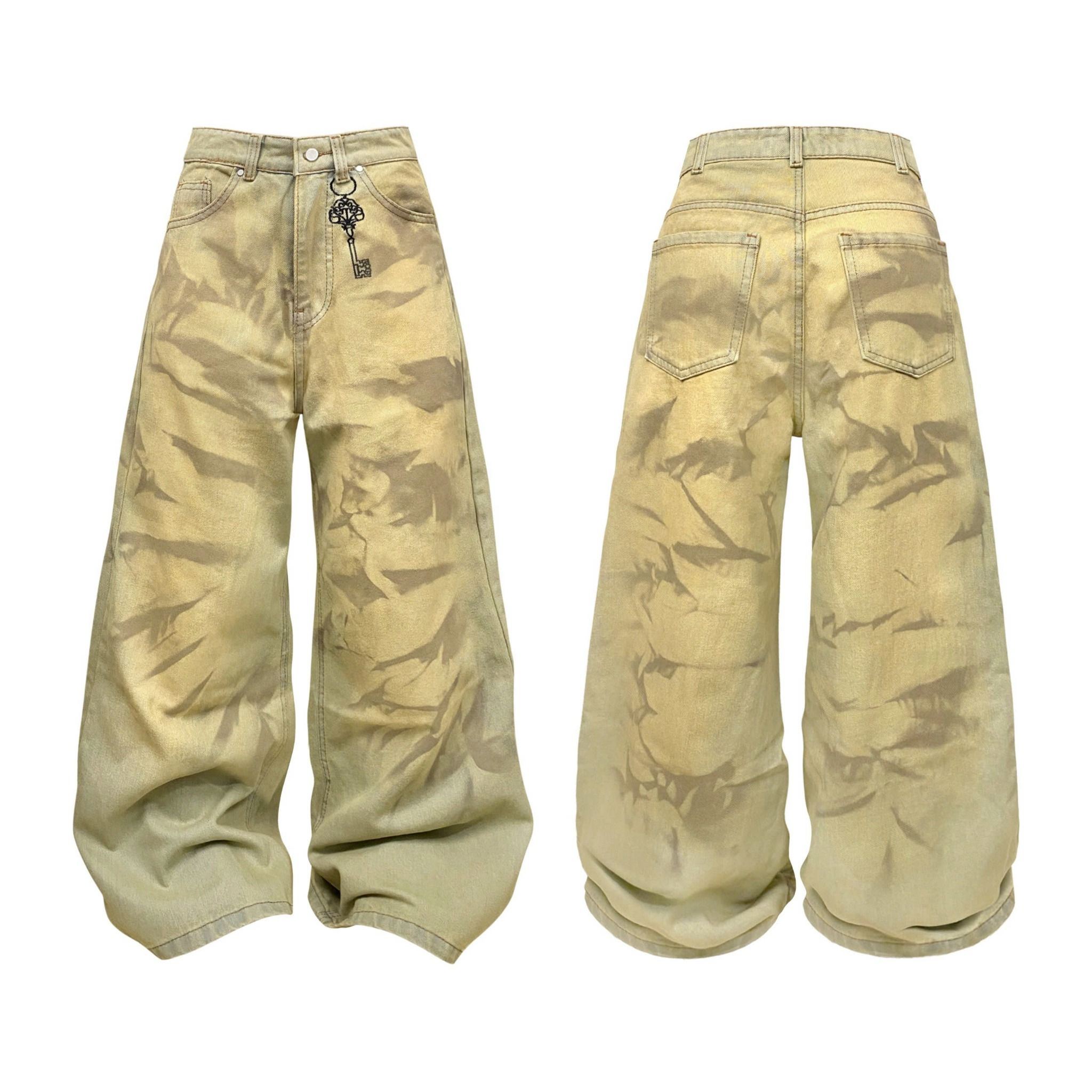Quần Jeans wash ống rộng KEY CHANGER - KILLSYSTEM