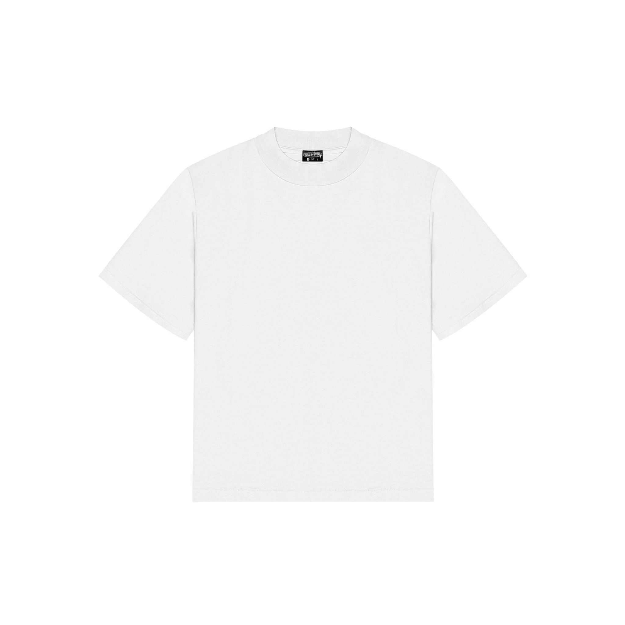 Áo thun trơn killsystem Trống Trơn vải cotton cổ tròn unisex form oversize