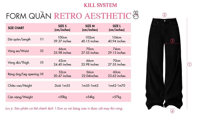 Quần jeans ống suông thêu túi RETRO AESTHETIC - KILLSYSTEM