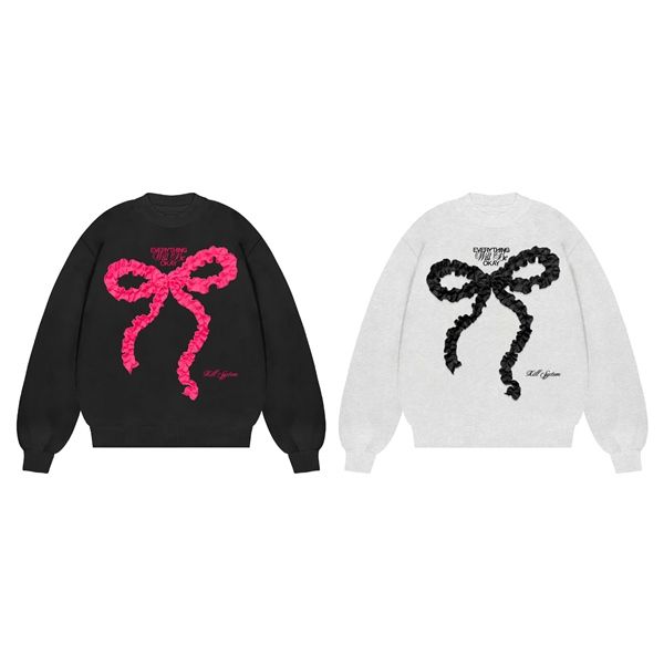 Áo nỉ sweater Nơ OKELA hình nơ nổi may