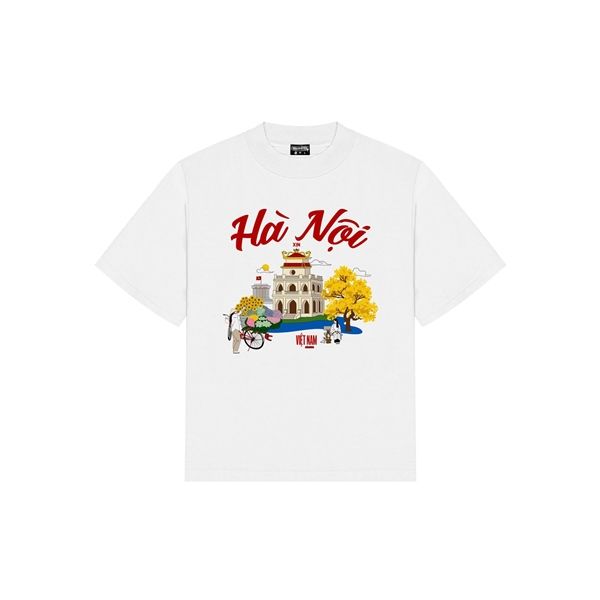 Áo thun Du Lịch Hà Nội form oversize