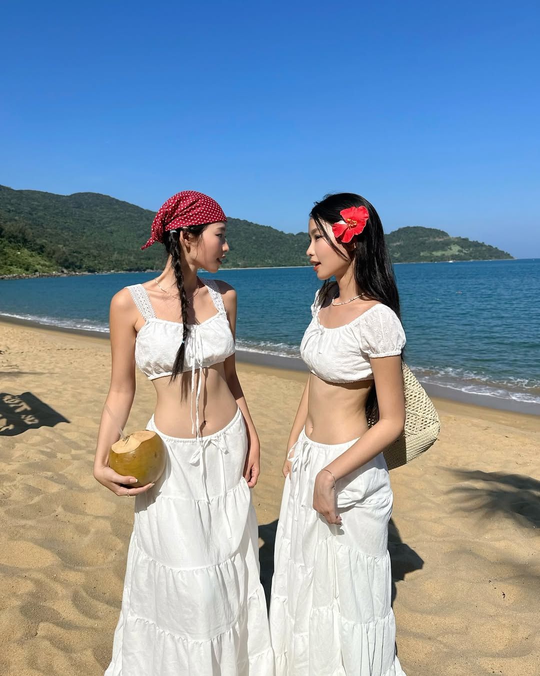 Chân váy dài hai lớp nhiều tầng ANNIE V2 phối ren