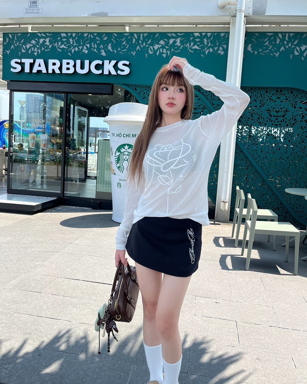 Chân váy ngắn YOMI skirt in chữ sắc nét Kill System