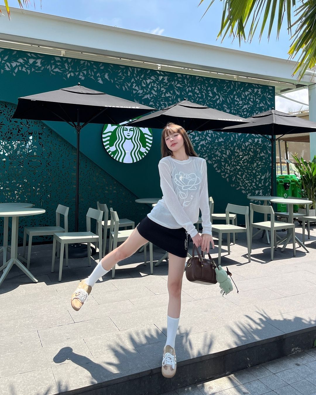 Chân váy ngắn YOMI skirt in chữ sắc nét Kill System