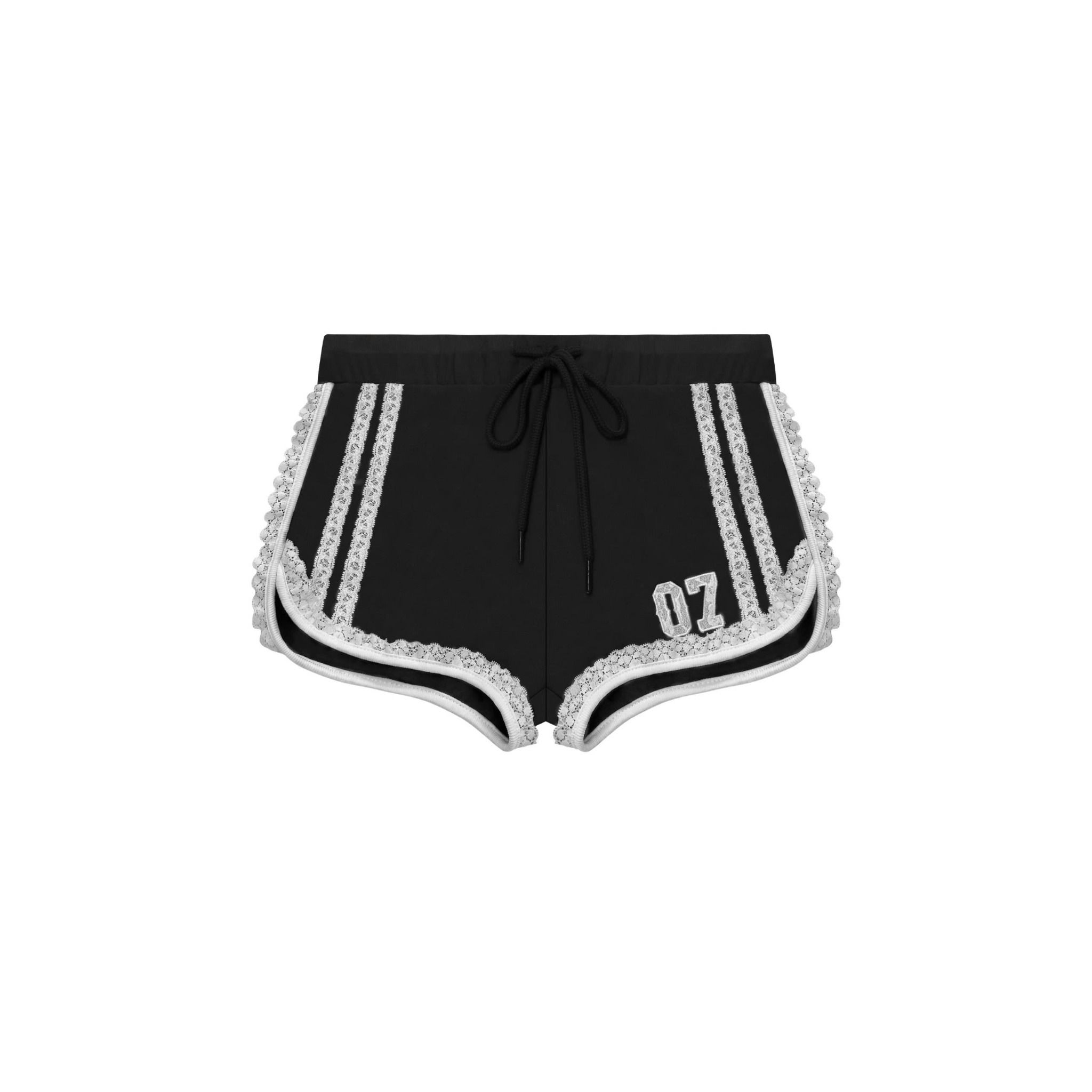 Quần short thun phối ren HyunA hình thêu số 07