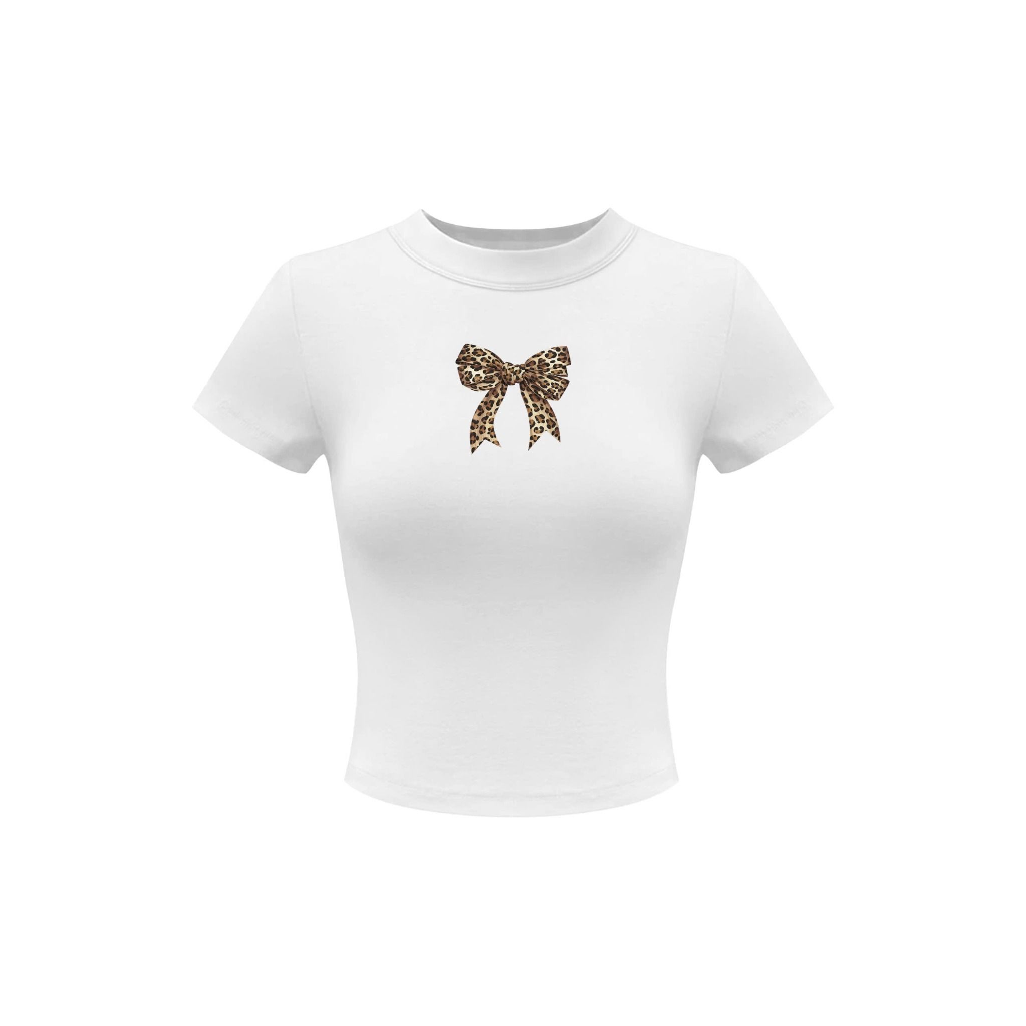 Áo thun ôm body cotton lông mịn co giãn NƠ BEO