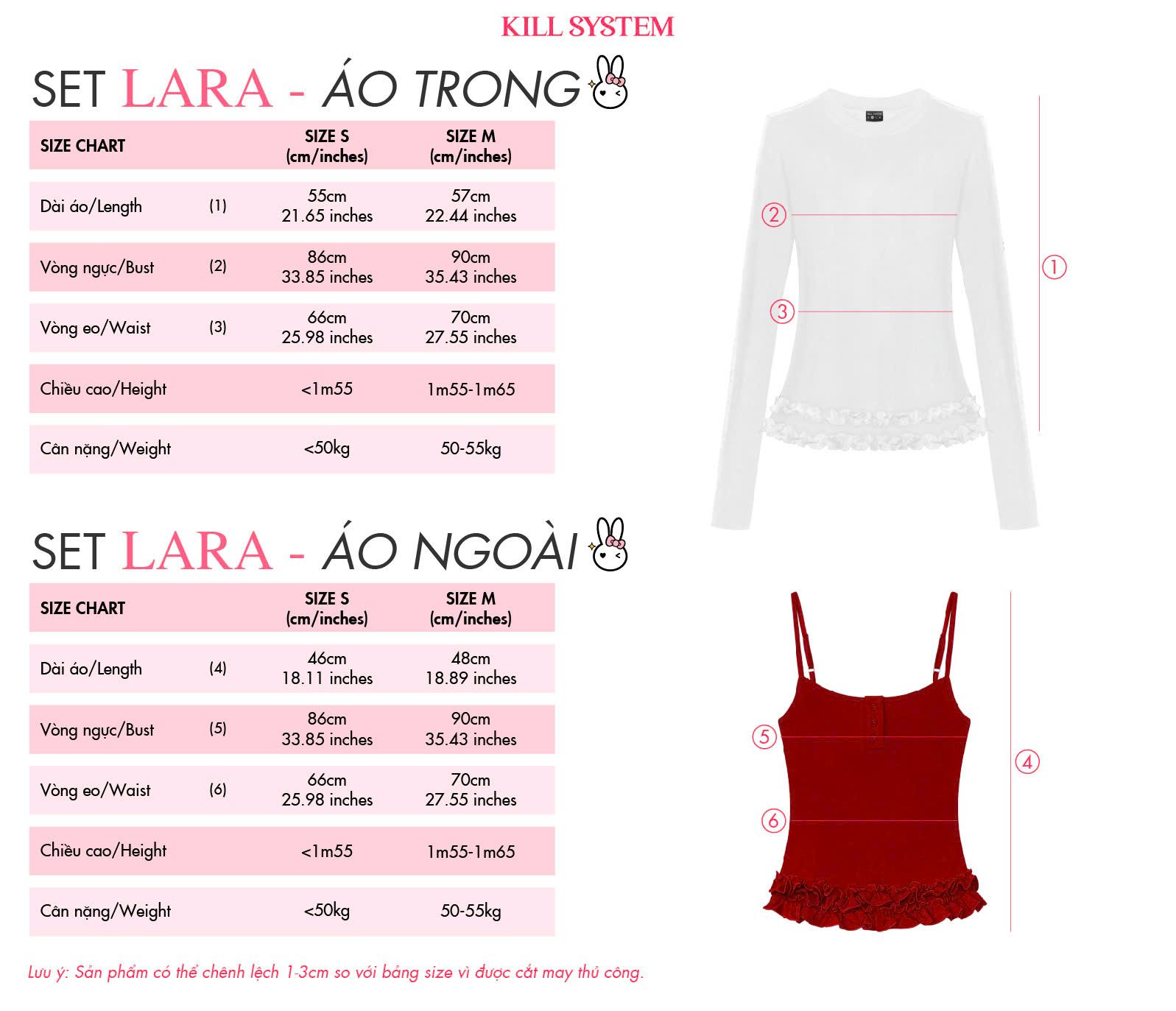 Áo thun tay dài xuyên thấu ren layer bèo LARA
