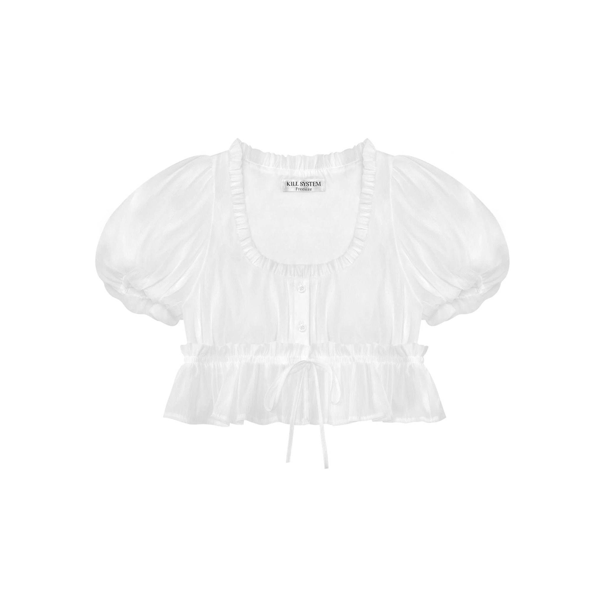 Áo babydoll 2 tầng layer bèo bo chun eo HYOMIN