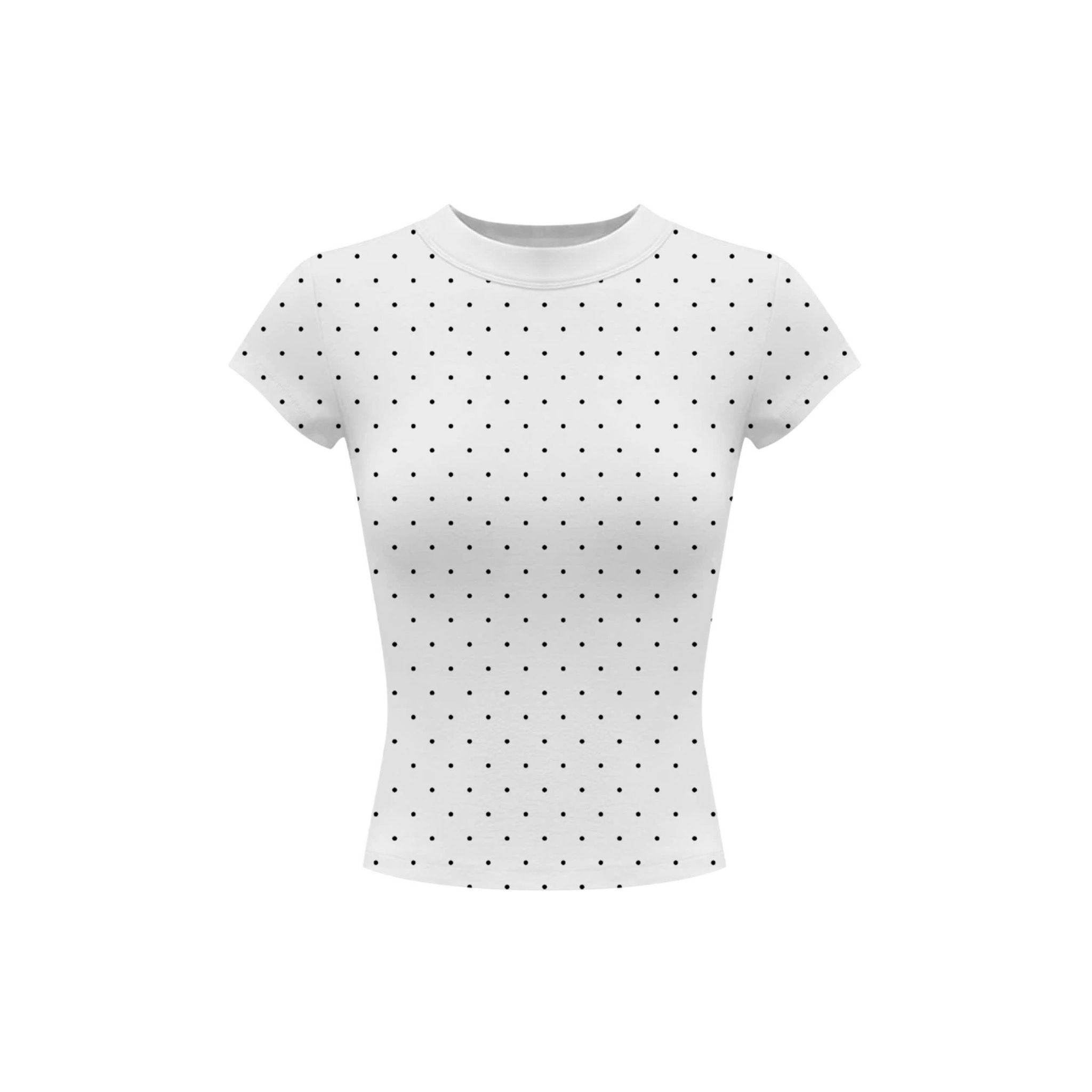 Áo baby tee chấm bi form body siêu tôn dáng, chất thun cotton thoáng mát IU - KILLSYSTEM