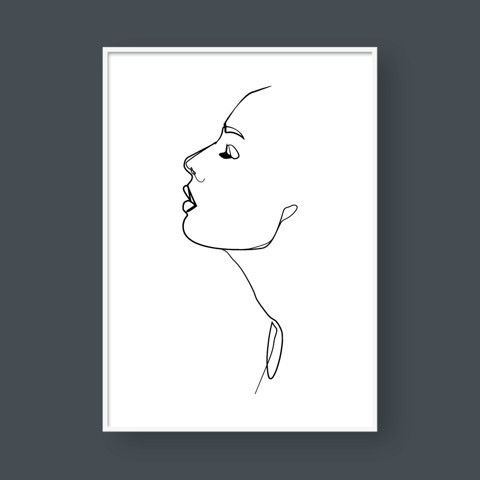 GIRL LINE ART NO.4