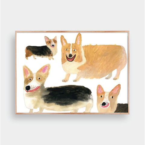 HAPPY CORGI DOG