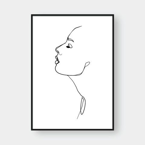GIRL LINE ART NO.4