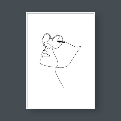 GIRL LINE ART NO.5