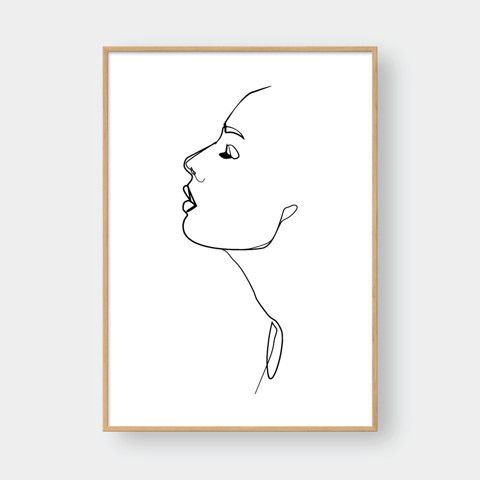 GIRL LINE ART NO.4