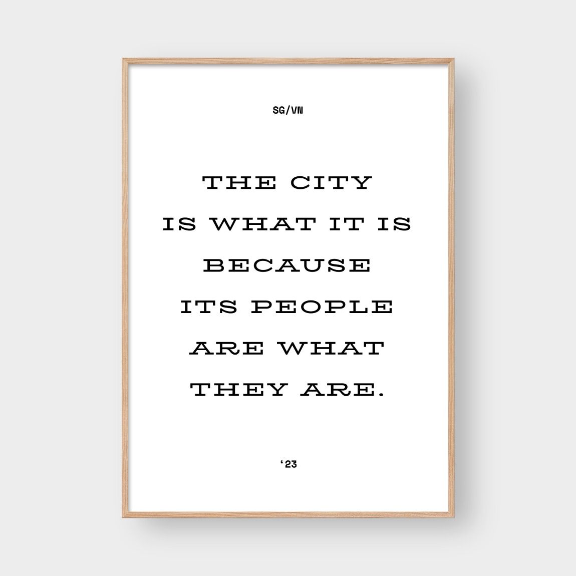 CITY QUOTE