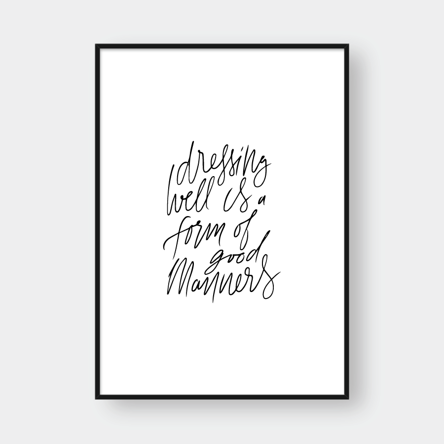 DRESSING QUOTE