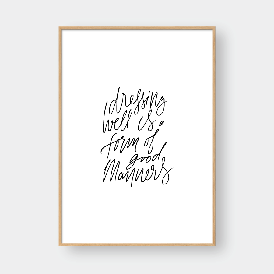 DRESSING QUOTE