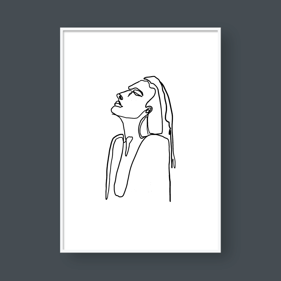 GIRL LINE ART NO.2