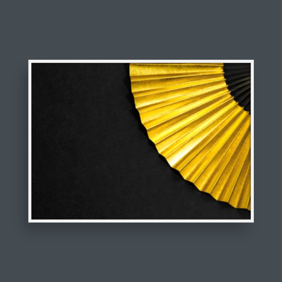 GOLDEN PAPER FAN NO.1