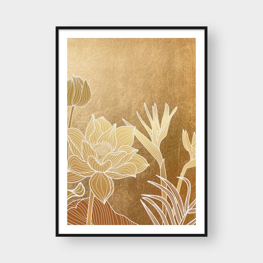 GOLDEN TROPICAL GARDEN NO.3