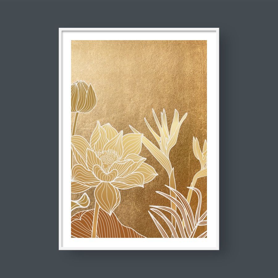 GOLDEN TROPICAL GARDEN NO.3