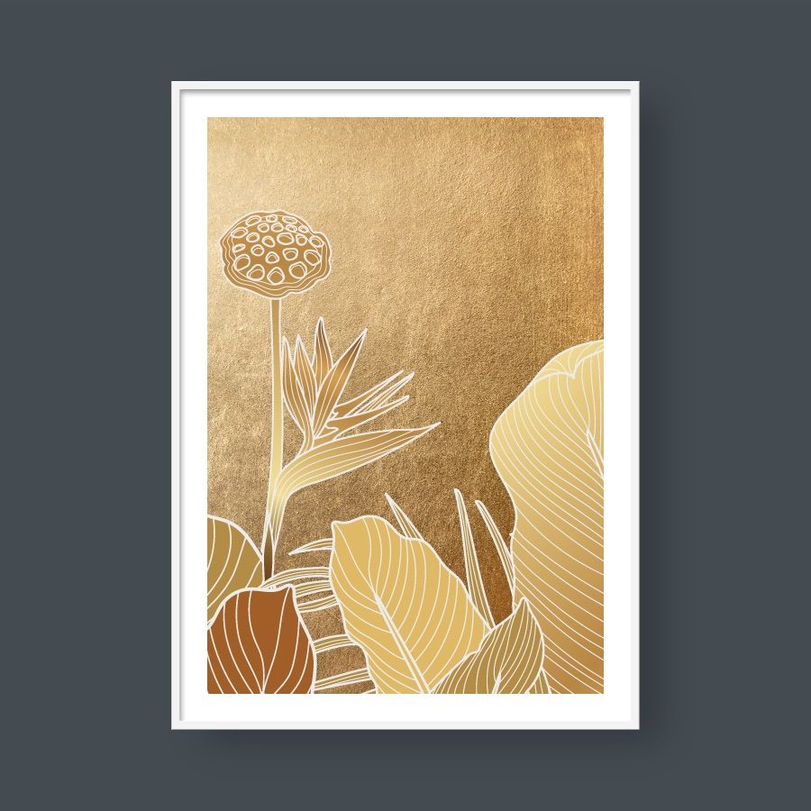 GOLDEN TROPICAL GARDEN NO.4