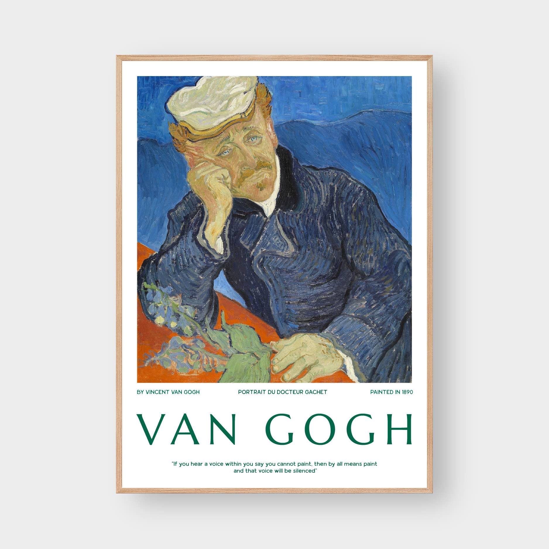 PORTRAIT DU DOCTEUR GACHET BY VAN GOGH