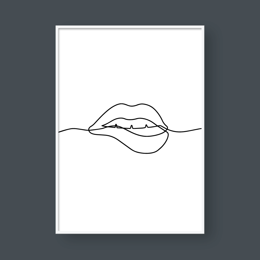 SKETCH LIPS HORIZONTAL