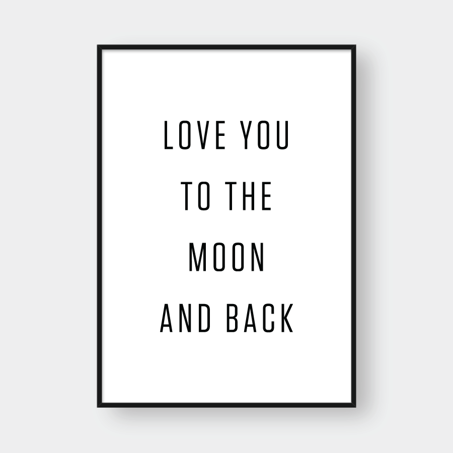 LOVE YOU TO THE MOON